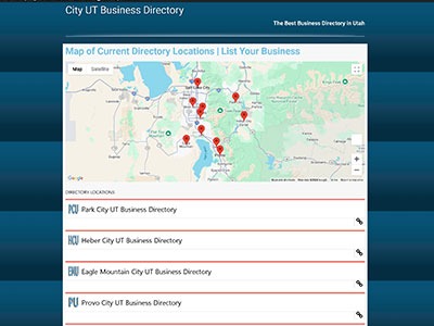 CityUT.com Business Directory Home Page