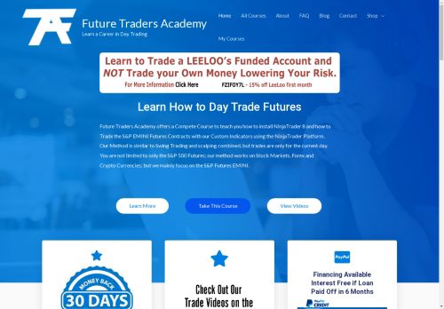 FutureTradersAcademy home page